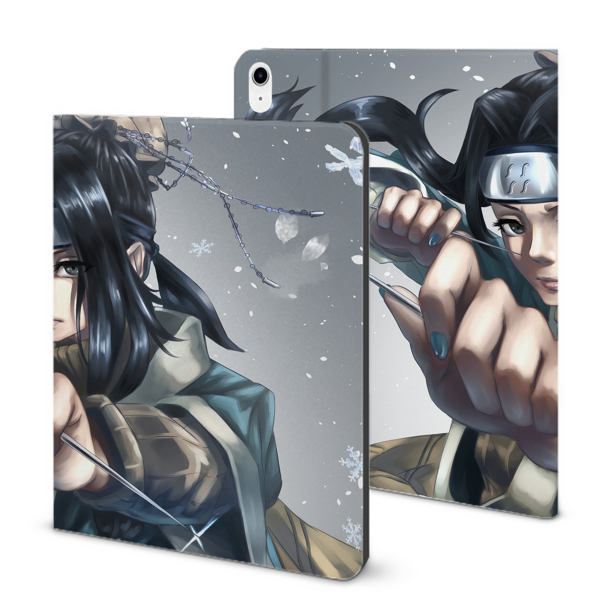 （画像用） NARUTO -ナルト- NARUTO -ナルト- 疾風伝 IPad ケース ブック型 PUレザー TPU 耐衝撃 軽量 薄型 ペン収納なし 全面保護 IPad 各モデル対応